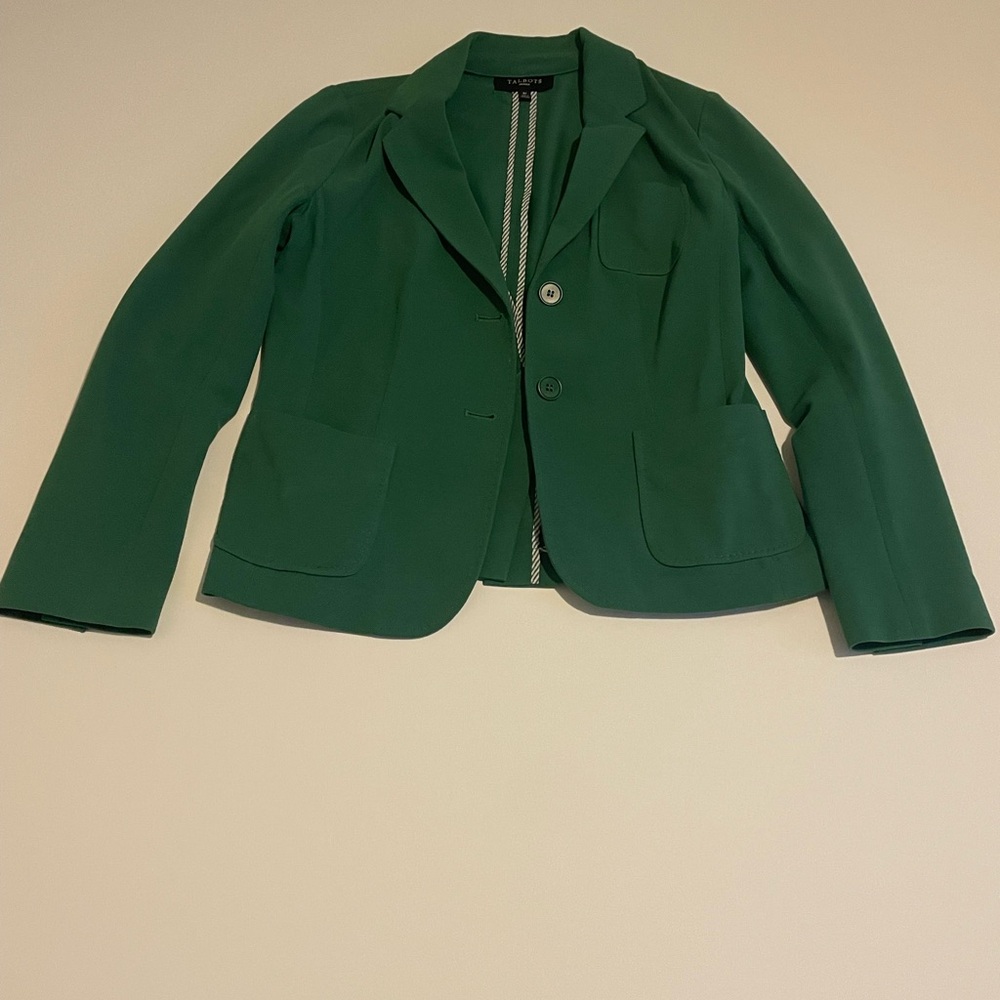 Talbots Classic Green Blazer
